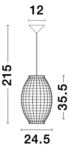 Retro lustr Griffin 24 – Zlatá