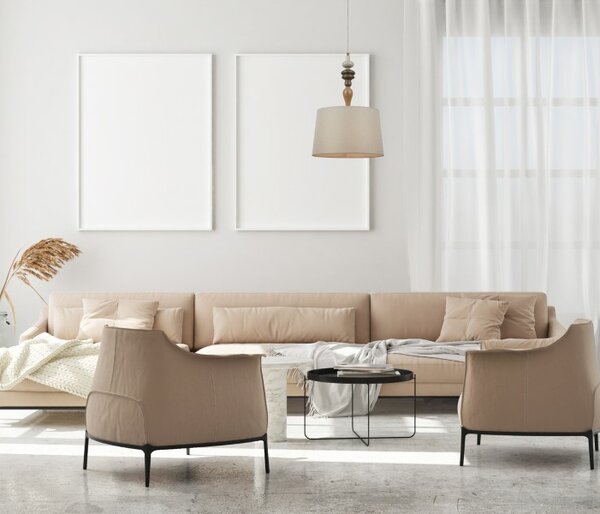 Závěsné svítidlo 1x E27 béžová ITALUX Moren PND-84678A-AB