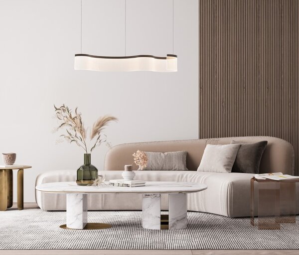 LED závěsné svítidlo 1600 lm 3000K kávová ITALUX Notar PND-59078-31W-3K