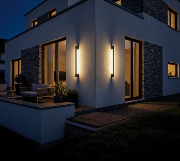 Kanlux 45872- LED Venk. nást. sv. YALTE LED/8,5W/230V 3000/4000/6500K IP54 černá