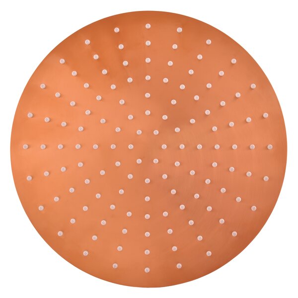 Slezák - RAV Hlavová sprcha kulatá kovová ø 30 cm s 4-otvorovými tryskami - KS0001/4ZRK, Růžové zlato kartáčovaná