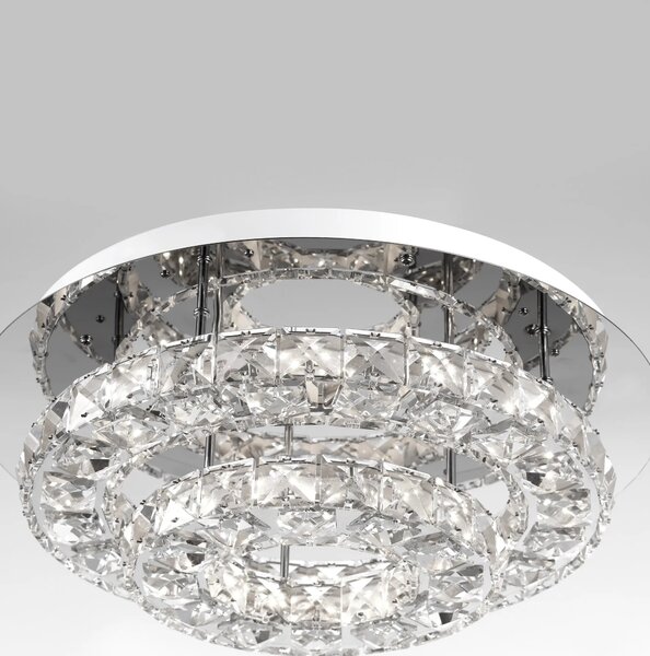 LED stropní svítidlo Quentin 40 Čirá