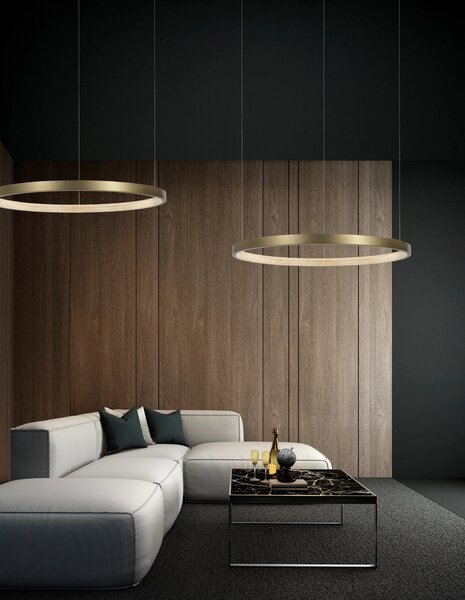 LED lustr Vegas 108 mosaz – Zlatá