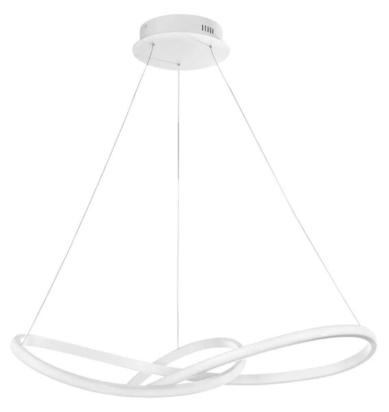 LED lustr Fusion 72 bílé – Bílá