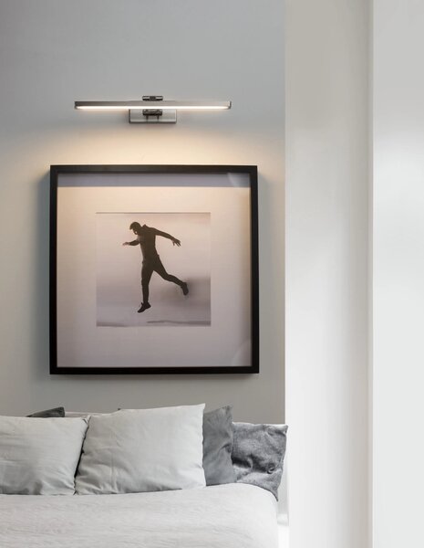 LED nástěnné svítidlo Marnell 37.6 nikl – Šedá