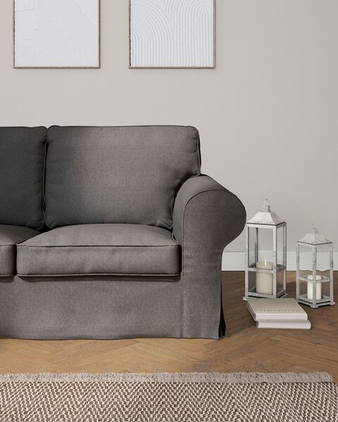 Potah na pohovku IKEA Ektorp 2-místná rozkládací NOVÝ MODEL 2012 barva šedá látka pletený vzor