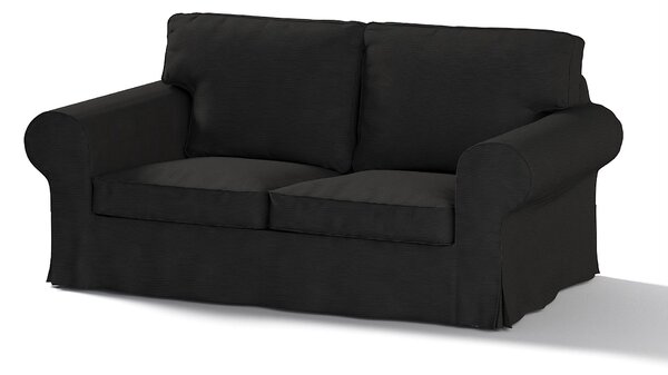 Potah na pohovku IKEA Ektorp 2-místná, nerozkládací barva černá látka pletený vzor