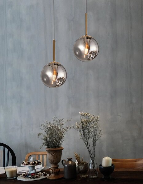 LED lustr Spada 15 chrom – Zlatá