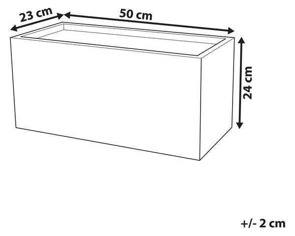 Květináč MYRA 50 cm Černá
