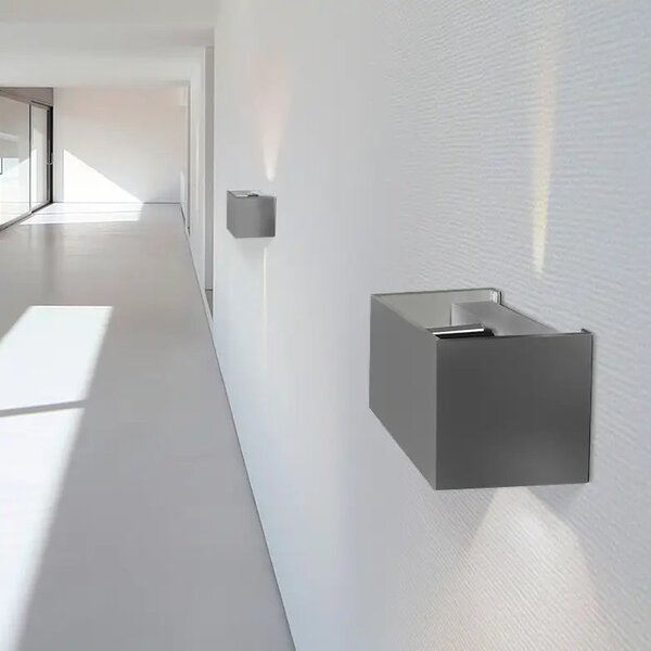LED vnější nástěnné osvětlení Gambino 3000K – Šedá