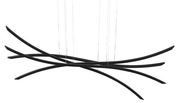 LED závěsná lampa CALAO Kov Černá
