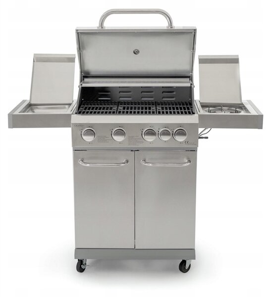ZÁHRADNÍ PLYNOVÝ GRIL 18,8 kW, LITINOVÝ, NEREZOVÝ, 4+1 boní hoák, Corciano