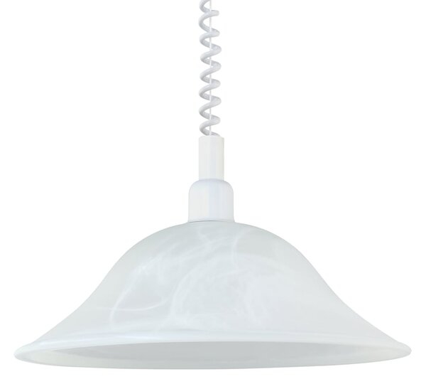 Eglo 3355 ALESSANDRA - Kuchyňský stahovací lustr s alabastrovým skleněným stínidlem, 1 x E27, Ø 38cm (Závěsné kuchyňské svítidlo)