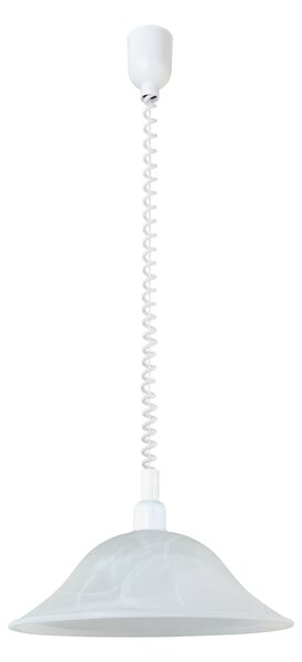 Eglo 3355 ALESSANDRA - Kuchyňský stahovací lustr s alabastrovým skleněným stínidlem, 1 x E27, Ø 38cm (Závěsné kuchyňské svítidlo)