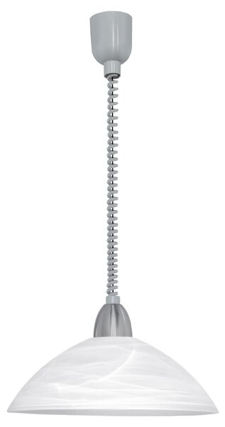 Eglo 87008 LORD 2 - Kuchyňský stahovací lustr s alabastrovým skleněným stínidlem, 1 x E27, Ø 36cm (Závěsné kuchyňské svítidlo)