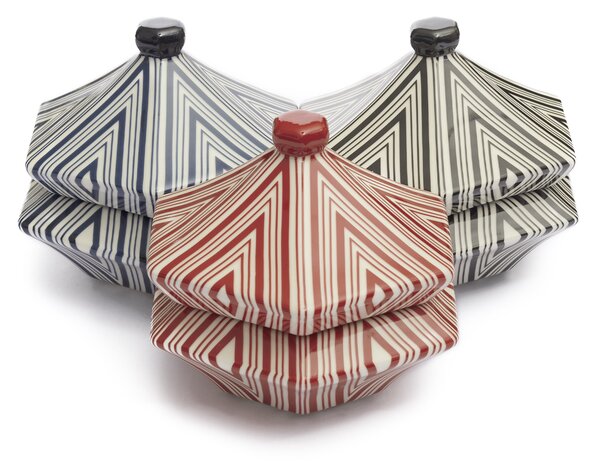 Modernista designové dózy Hexagon Large
