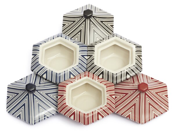 Modernista designové dózy Hexagon Large