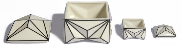 Modernista designové dózy Krystal Small