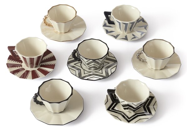 Modernista designové šálky na kávu Espresso Cup With Saucer