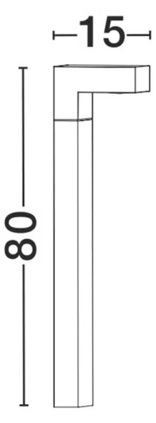 Venkovní LED lampa Apollo – Šedá