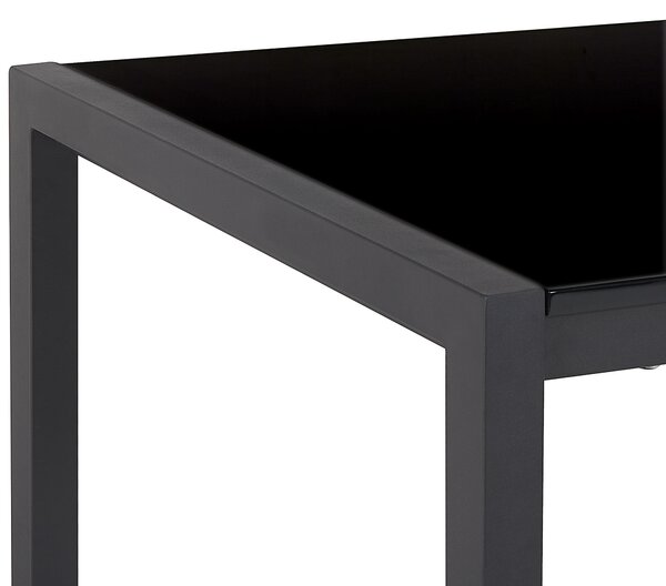 Rozkládací jídelní stůl GRANADA Černá 120/160 cm 80 cm