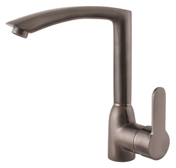 Slezák - RAV Dřezová baterie ZAMBEZI - ZA007.x/7MGK, Metal Grey kartáčovaná Připojovací hadičky - závit: 1/2"