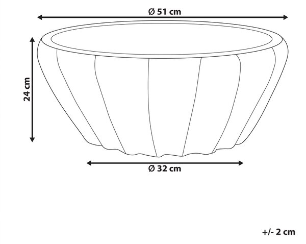 Květináč OSTRYA 51 cm Modrá