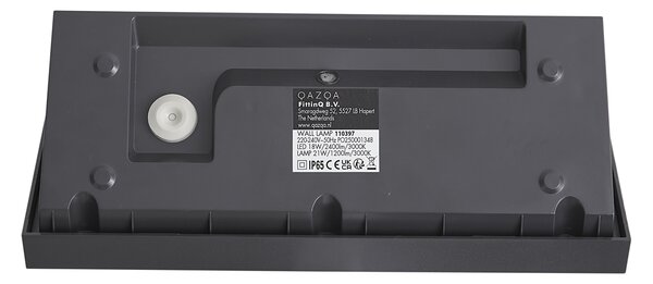 Moderní venkovní nástěnné svítidlo tmavě šedé včetně LED IP65 - Marek