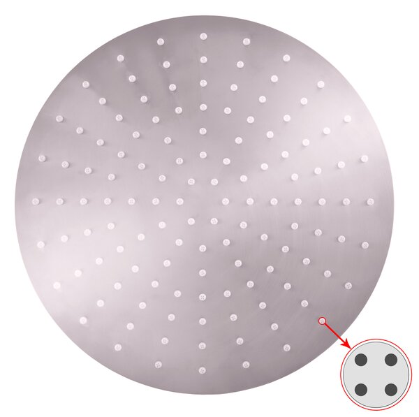 Slezák - RAV Hlavová sprcha kulatá kovová ø 30 cm s 4-otvorovými tryskami - KS0001/4, Chrom