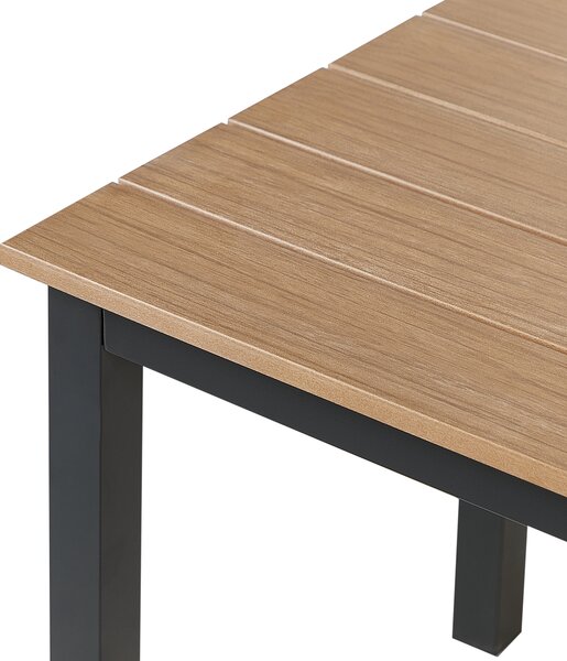 Zahradní jídelní stůl MESSINA 100 cm 52 cm Černá
