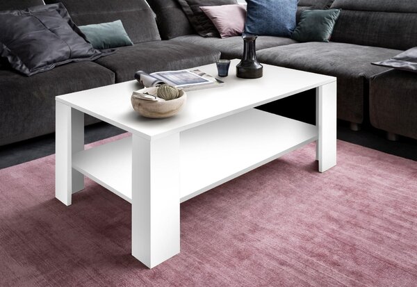 KONFERENČNÍ STOLEK, bílá, kompozitní dřevo, 100/38/50 cm Ti'me - Konferenční stolky