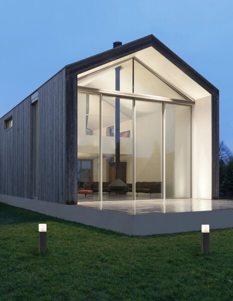 Venkovní zahradní lampa Stick B 76 tmavě šedé – Šedá