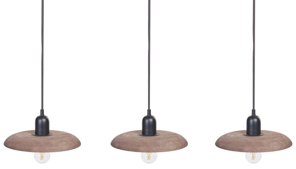 Závěsná lampa MANJEERA Mangové dřevo Tmavě hnědá