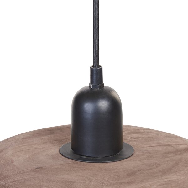 Závěsná lampa MANJEERA Mangové dřevo Tmavě hnědá