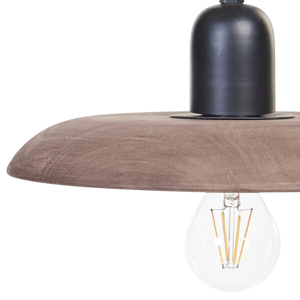 Závěsná lampa MANJEERA Mangové dřevo Tmavě hnědá