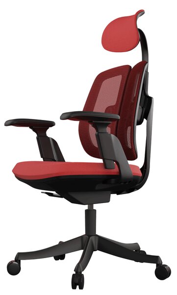 Ergonomická kancelářská židle Liftor Active, červená (textil + síťovina)