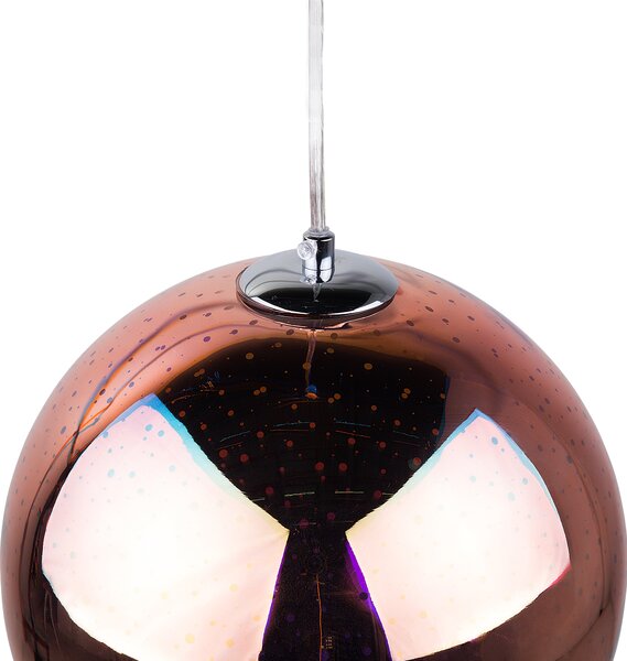 Závěsná lampa SESSERA Sklo Měděná