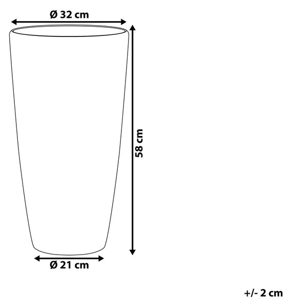 Květináč TSERIA 32 cm Zlatá