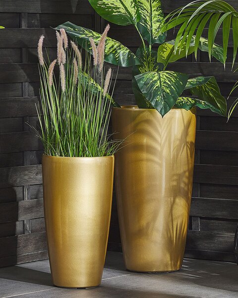 Květináč TSERIA 32 cm Zlatá