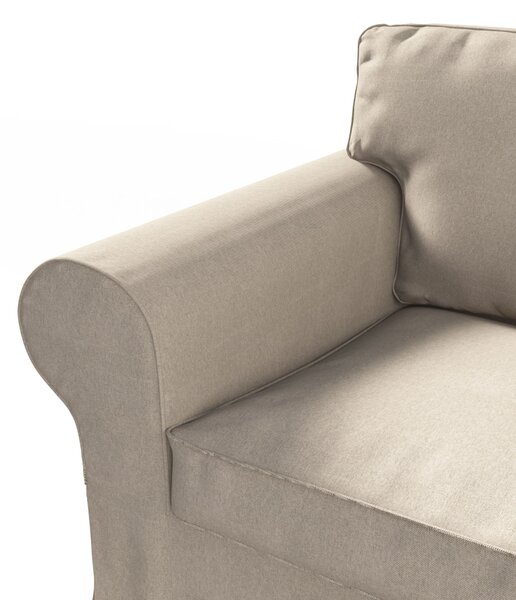 Potah na křeslo IKEA Ektorp barva béžová látka pletený vzor