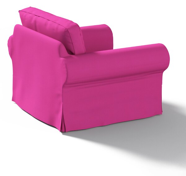 Potah na křeslo IKEA Ektorp barva růžová látka pletený vzor
