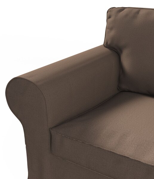 Potah na křeslo IKEA Ektorp barva hnědá látka pletený vzor