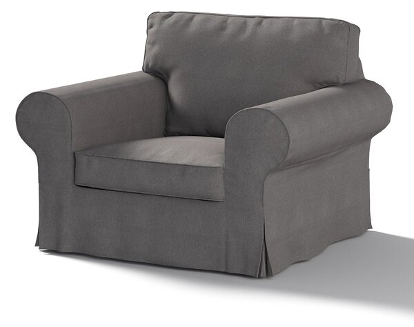 Potah na křeslo IKEA Ektorp barva šedá látka pletený vzor