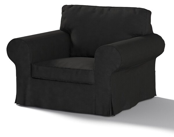 Potah na křeslo IKEA Ektorp barva černá látka pletený vzor