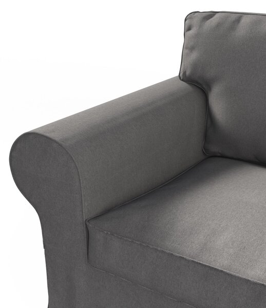 Potah na křeslo IKEA Ektorp barva šedá látka pletený vzor