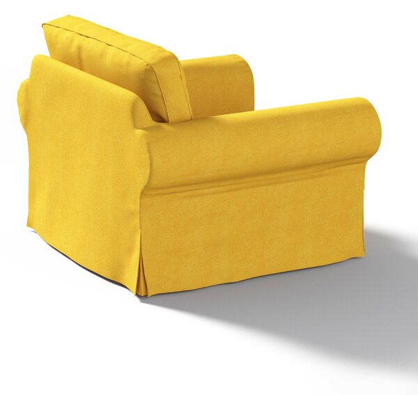 Potah na křeslo IKEA Ektorp barva žlutá látka pletený vzor