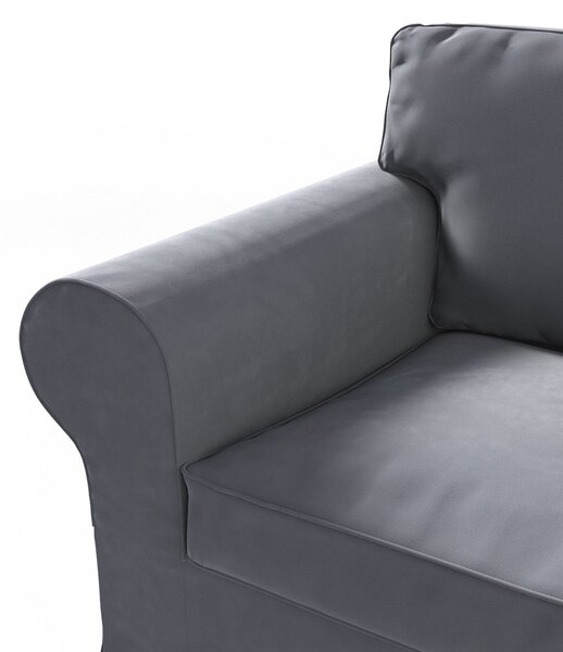 Potah na křeslo IKEA Ektorp barva šedá látka lesklé, sametová