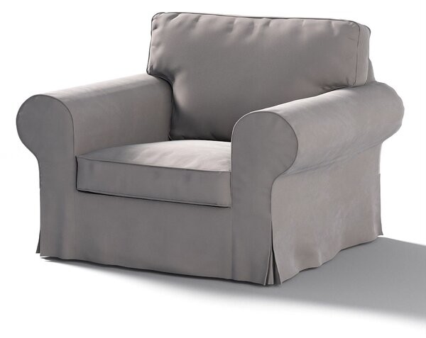 Potah na křeslo IKEA Ektorp barva šedá látka lesklé, sametová