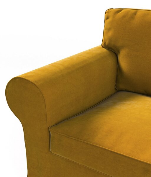 Potah na křeslo IKEA Ektorp barva žlutá látka lesklé, sametová