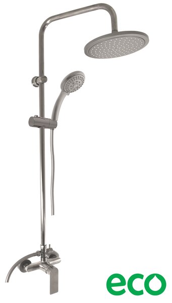 Slezák - RAV Sprchový komplet se směšovací baterií NIL - NL182.5/7-61MGL, Metal Grey lesk